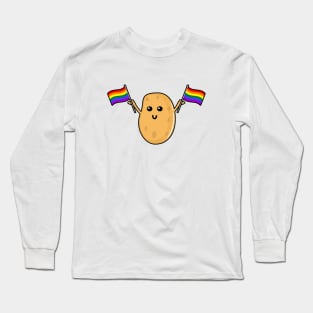 Pride Potato With LGBTQ Flags Long Sleeve T-Shirt